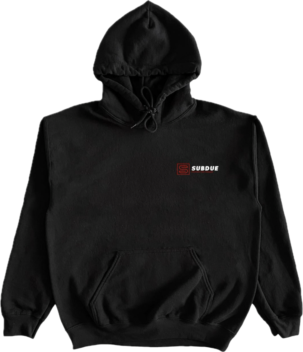 Everyday Wears Subdue Pocket Logo Hoodie - Midnight Black