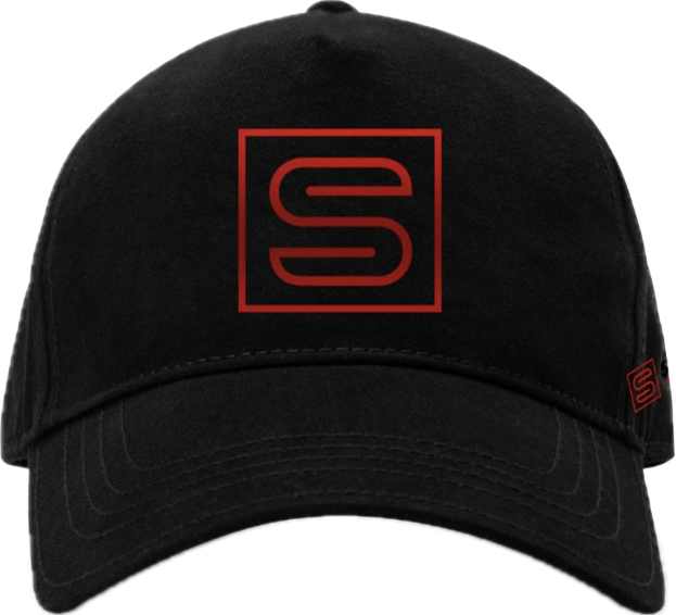 The Subdue Black Trucker Mesh Baseball Cap