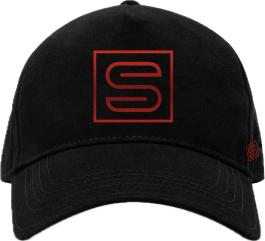 The Subdue Black Trucker Mesh Baseball Cap