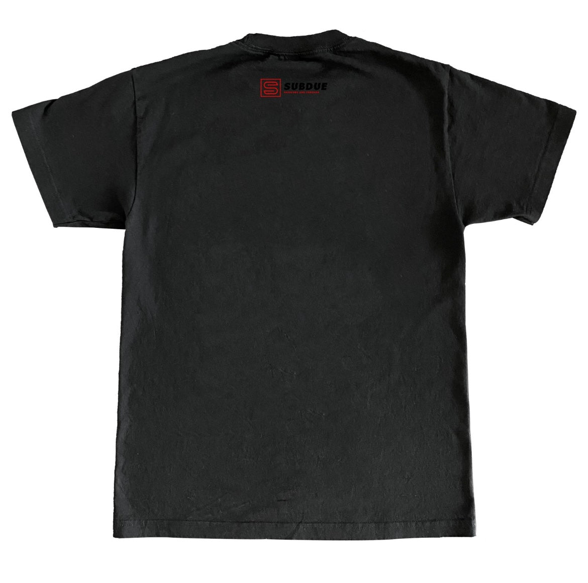 Everyday Wears Regular Midnight Black T Shirt With The Black & Red Pocket Subdue Logo